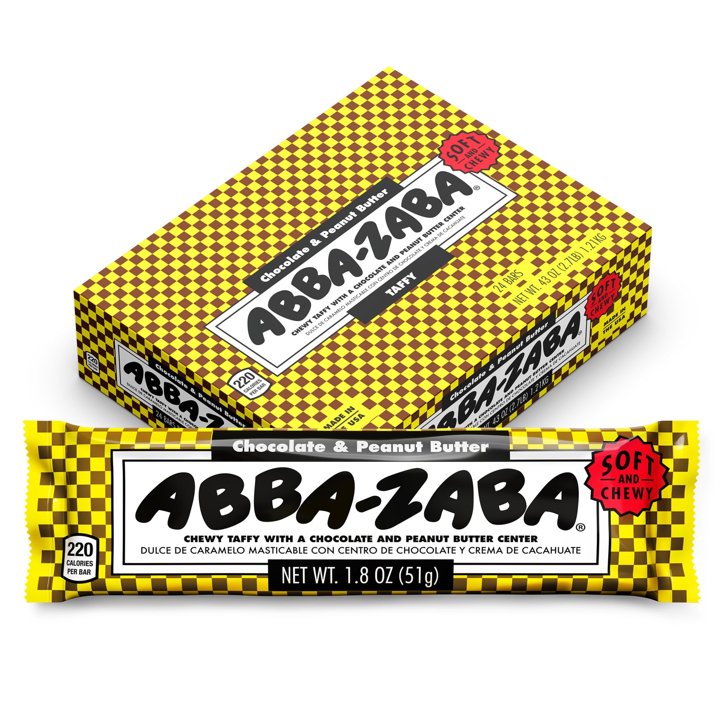 Abba-Zaba Chocolate & Peanut Butter Bar & Carton